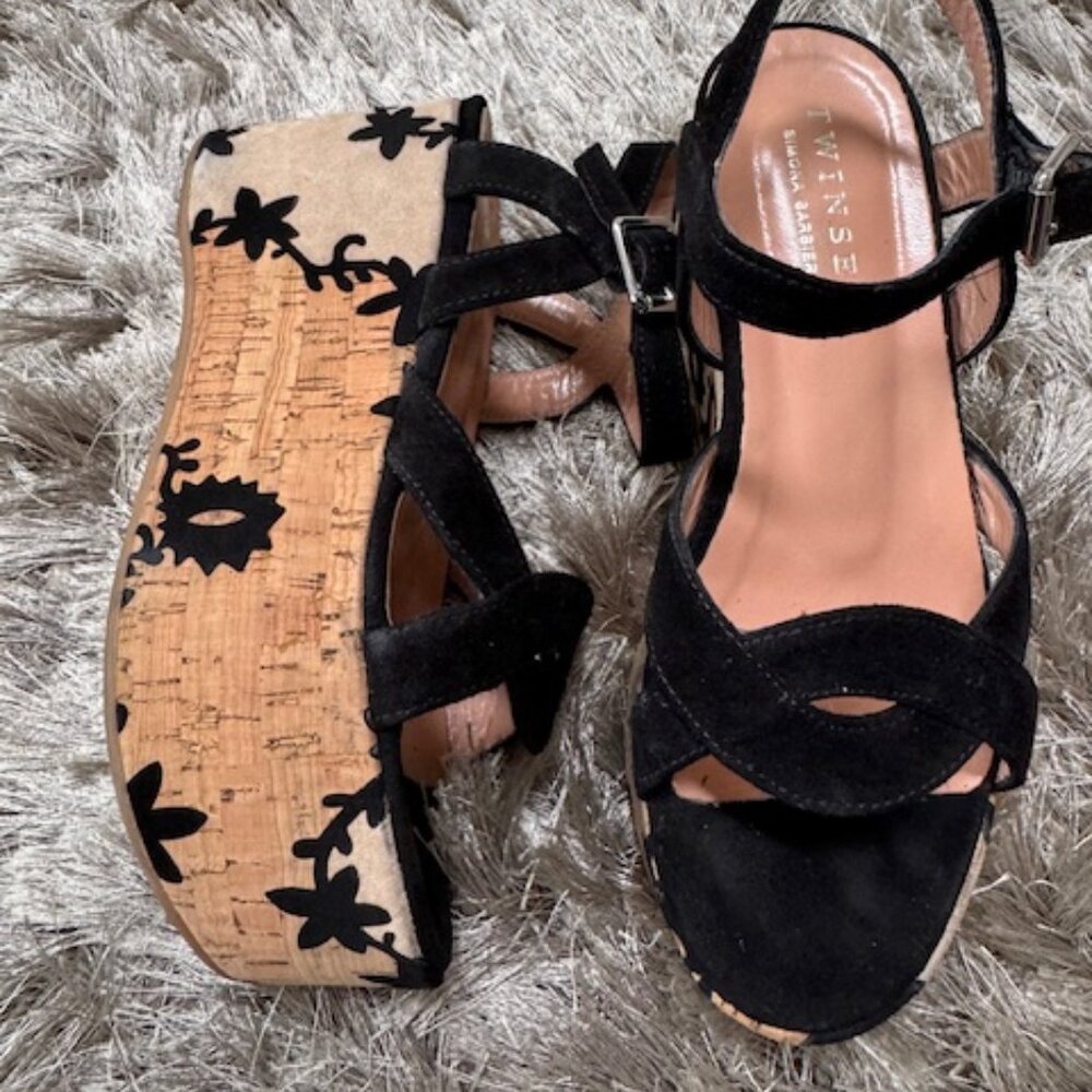 Twinset Black Wedges